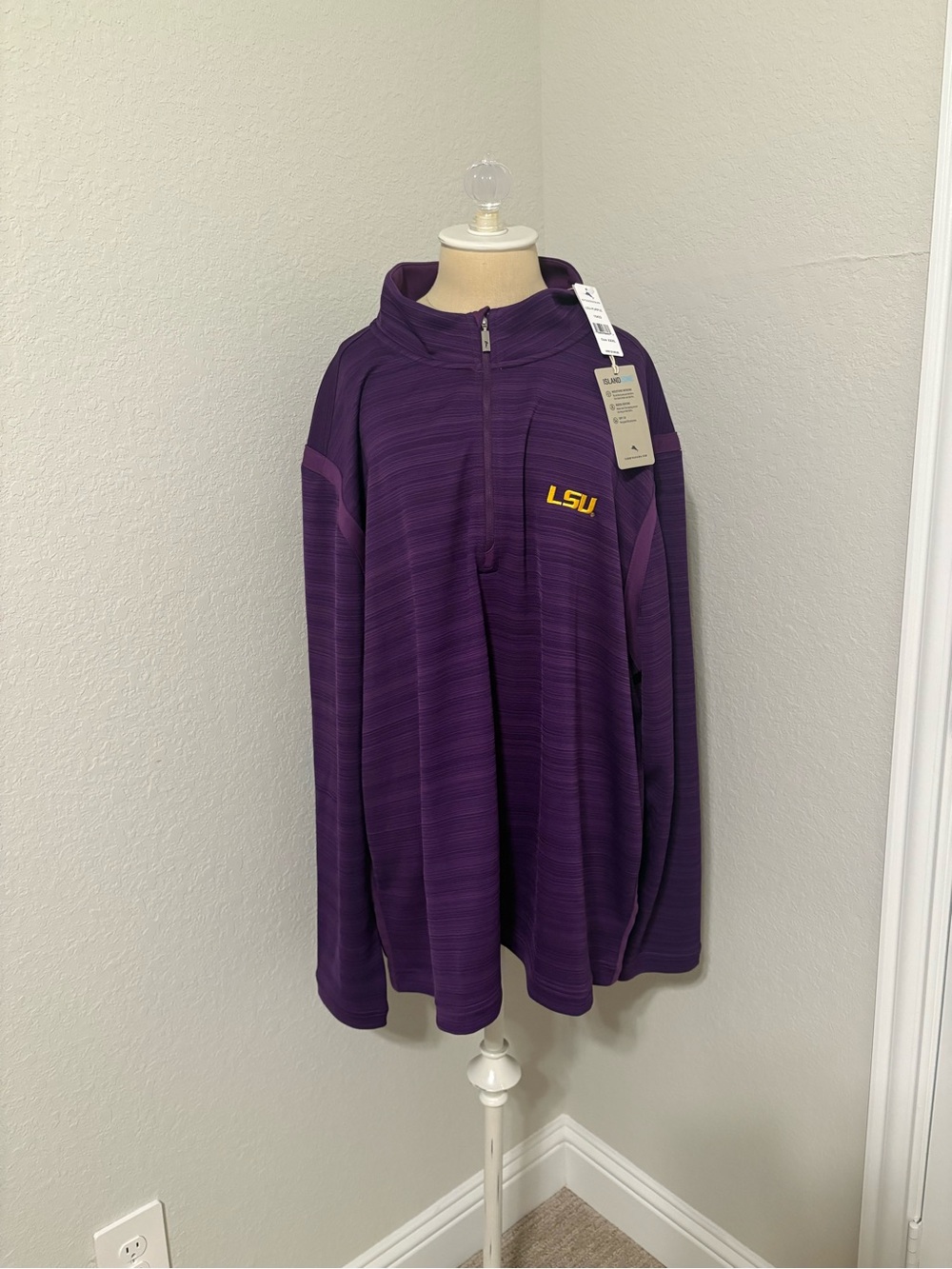 LSU Purple Quarter-Zip Pullover